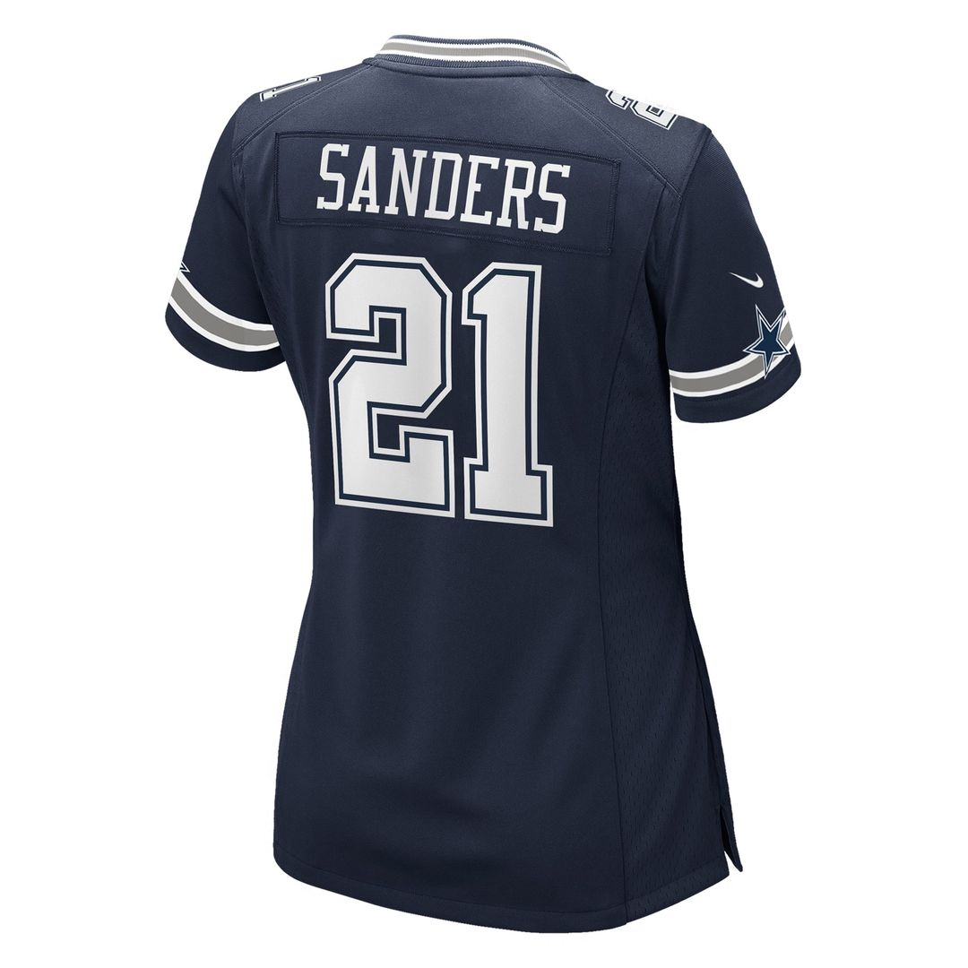Deion Sanders Dallas Cowboys Women's Team Retired Player Game Jersey - Navy