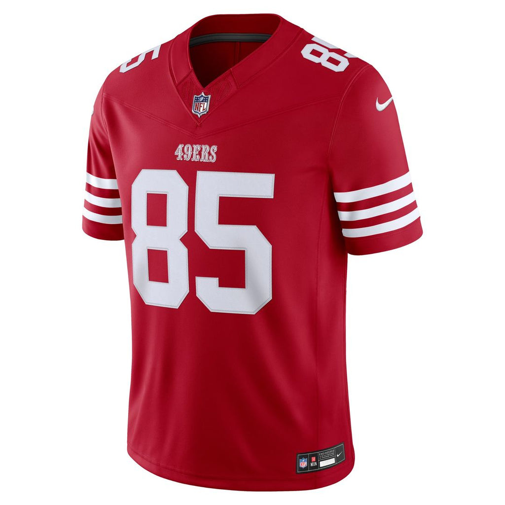 George Kittle San Francisco 49ers Team Vapor F.U.S.E. Stitched Limited Jersey - Scarlet