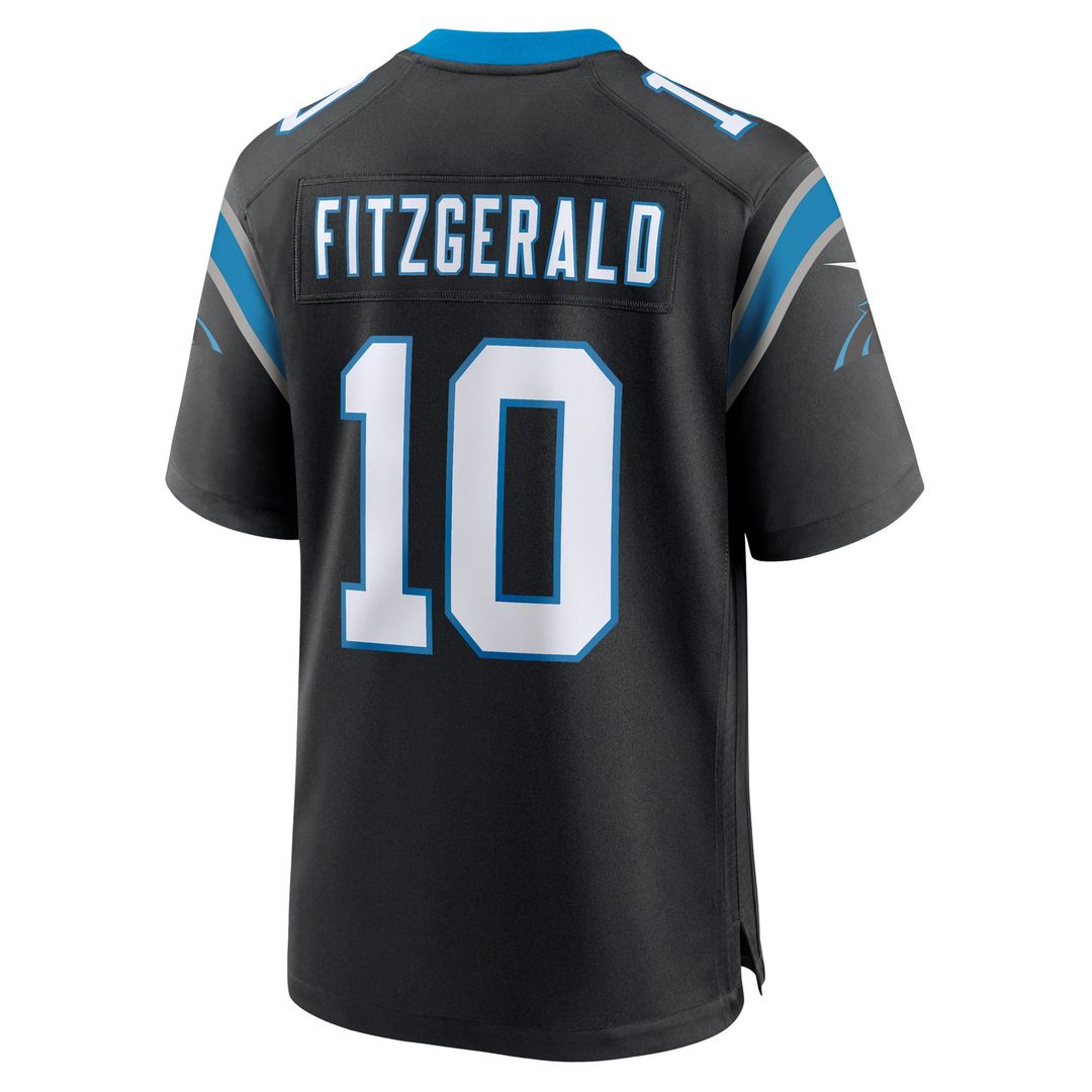 Ryan Fitzgerald Carolina Panthers Team Game Jersey - Black