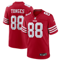 Jake Tonges San Francisco 49ers Team Game Jersey - Scarlet