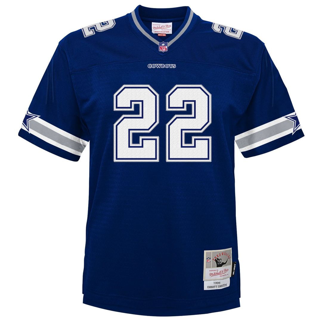 Emmitt Smith Dallas Cowboys Youth 1996 Legacy Jersey - Navy