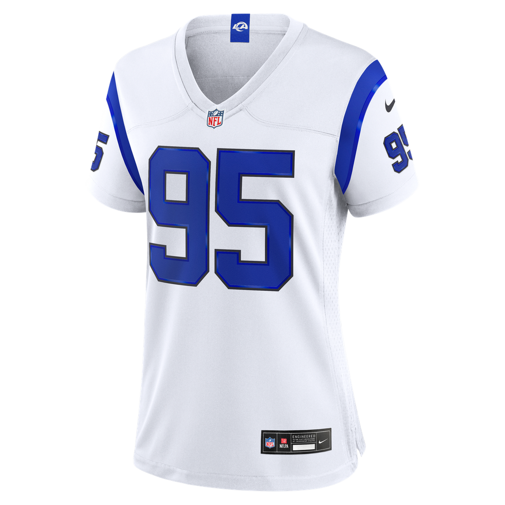 Myles Garrett Los Angeles Rams Women's Fearsome White Game Jersey