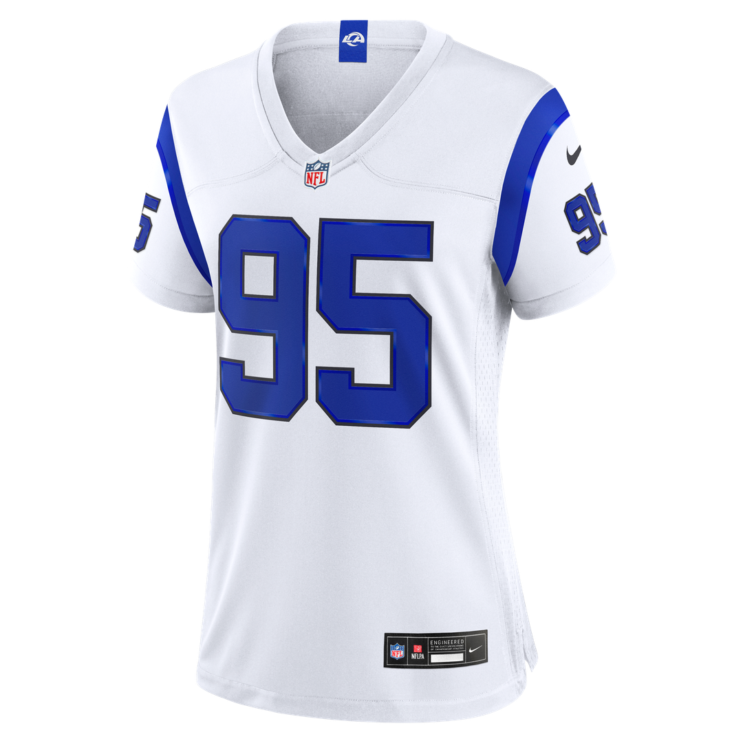Myles Garrett Los Angeles Rams Women's Fearsome White Game Jersey