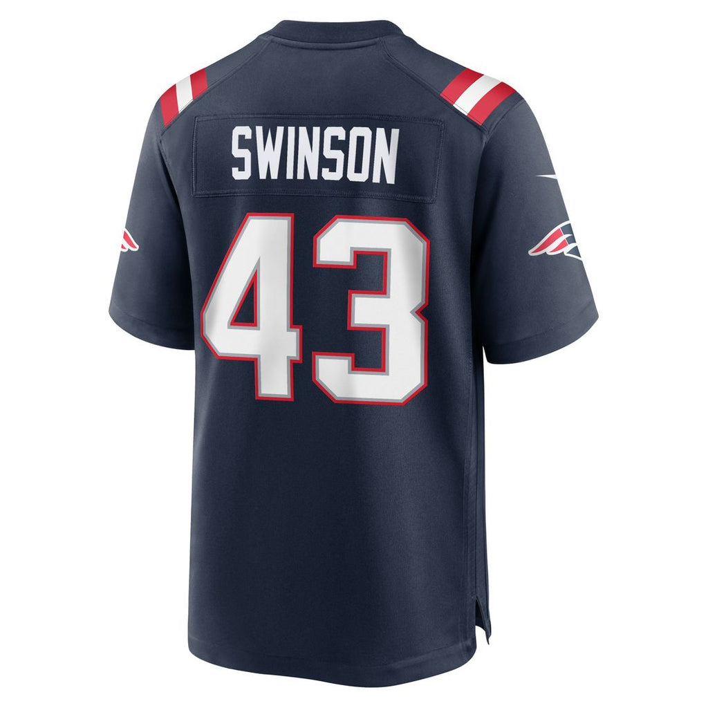 Bradyn Swinson New England Patriots Team Game Jersey - Navy