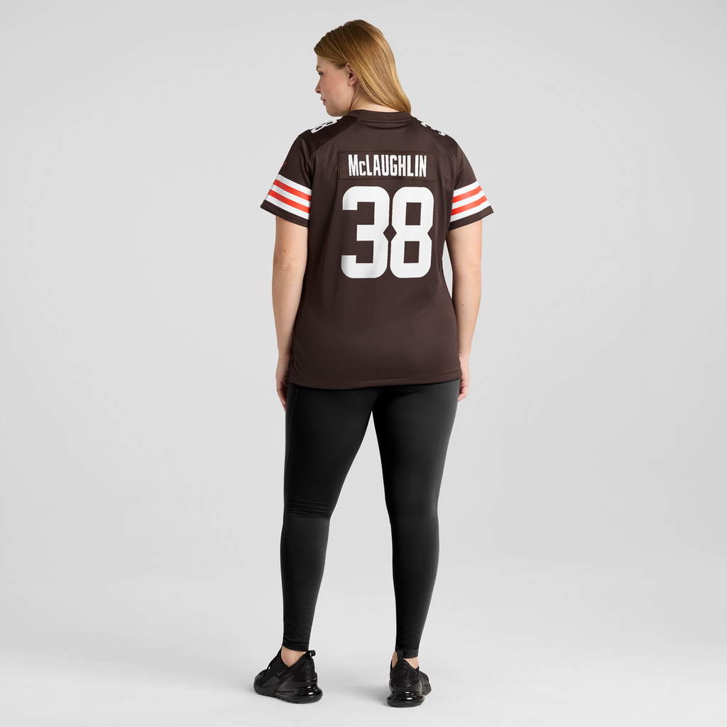 Jaleel McLaughlin Cleveland Browns Women's Team Game Jersey - Brown
