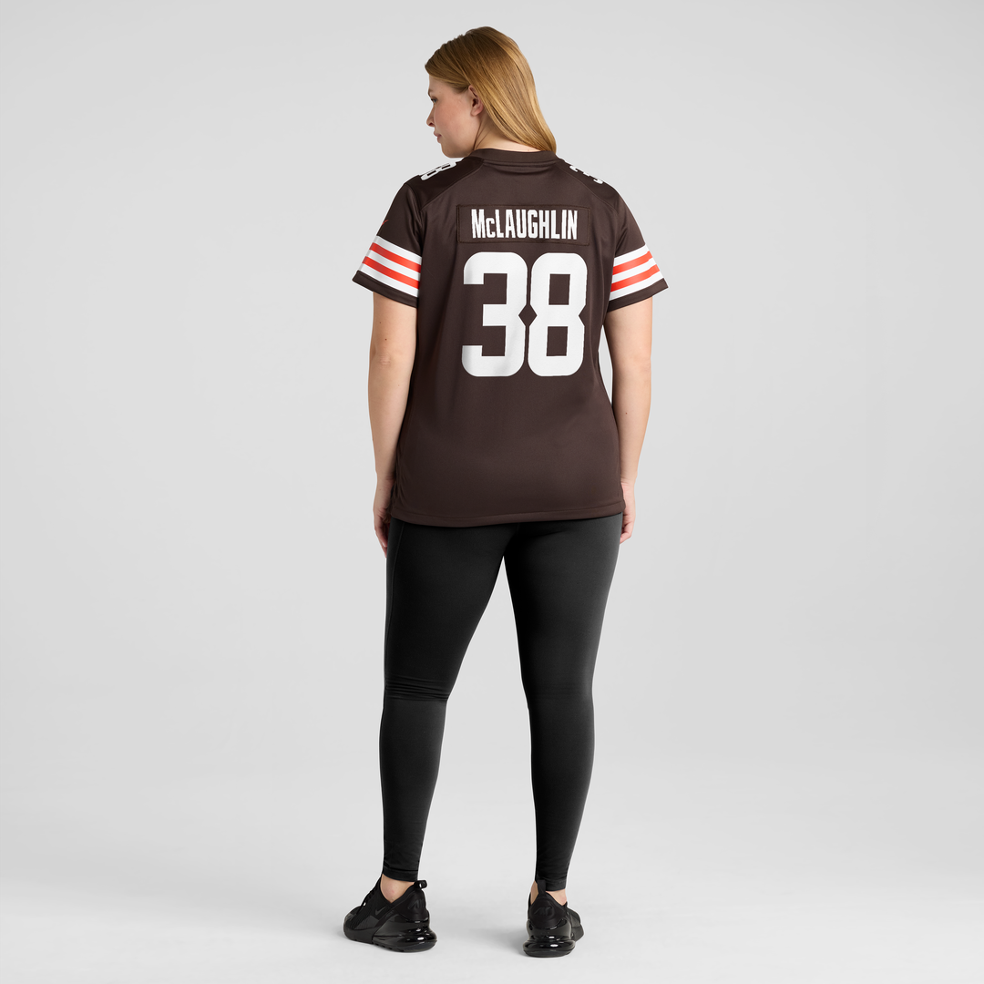 Jaleel McLaughlin Cleveland Browns Women's Team Game Jersey - Brown