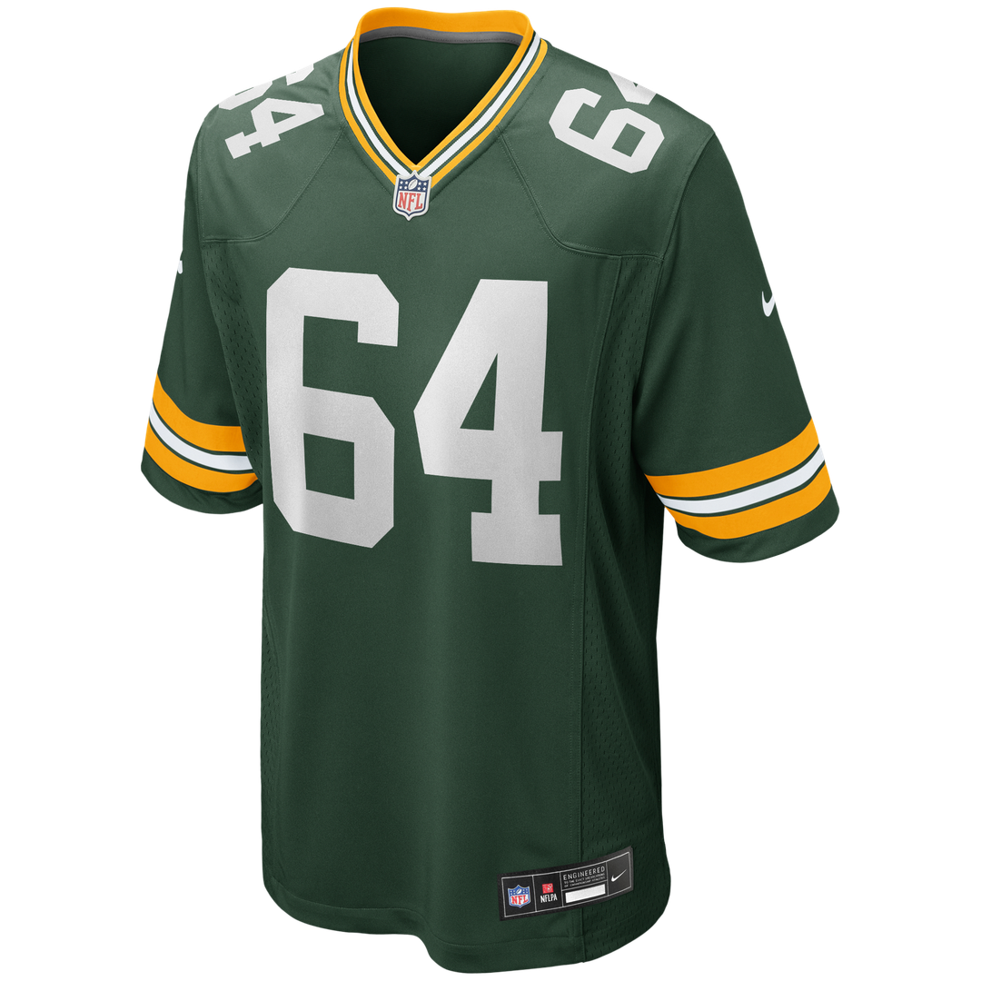 Jerry Kramer Green Bay Packers Game Retired Player Jersey - Green