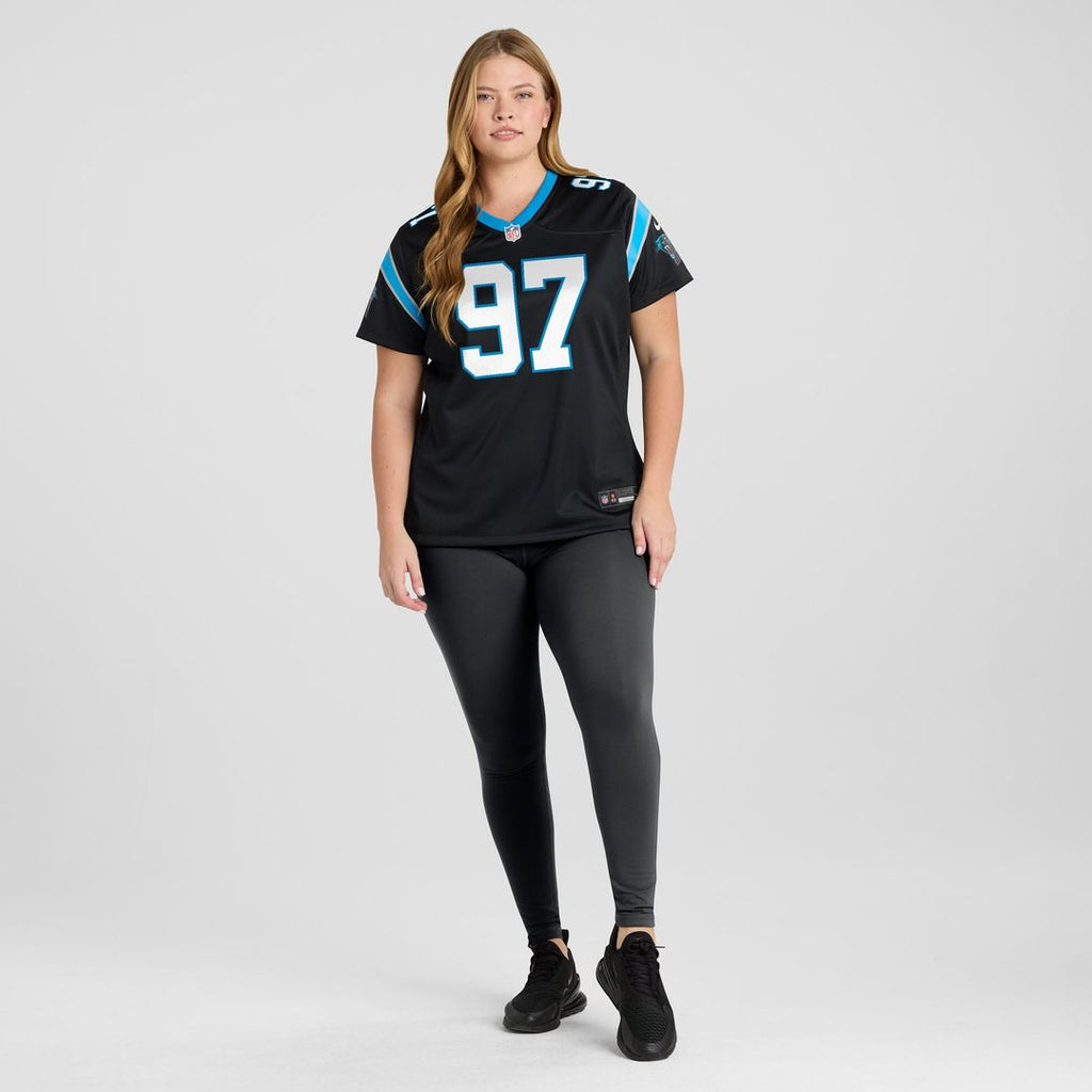Bobby Brown III Carolina Panthers Women's Team Game Jersey - Black