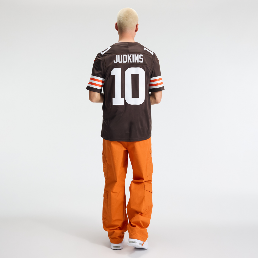 Quinshon Judkins Cleveland Browns Team Vapor F.U.S.E. Stitched Limited Jersey - Brown