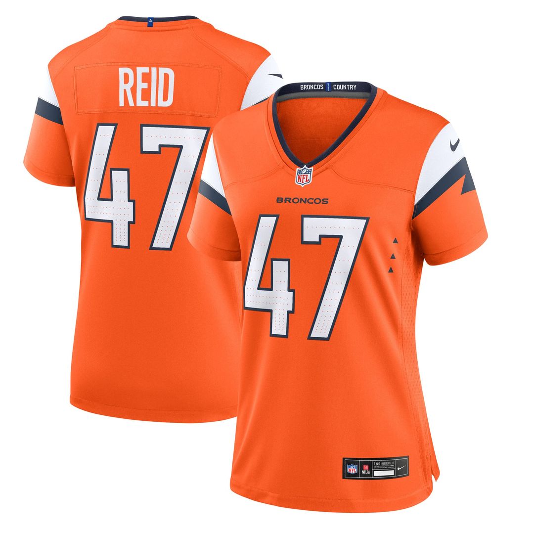 Karene Reid Denver Broncos Women's Team Game Jersey - Orange