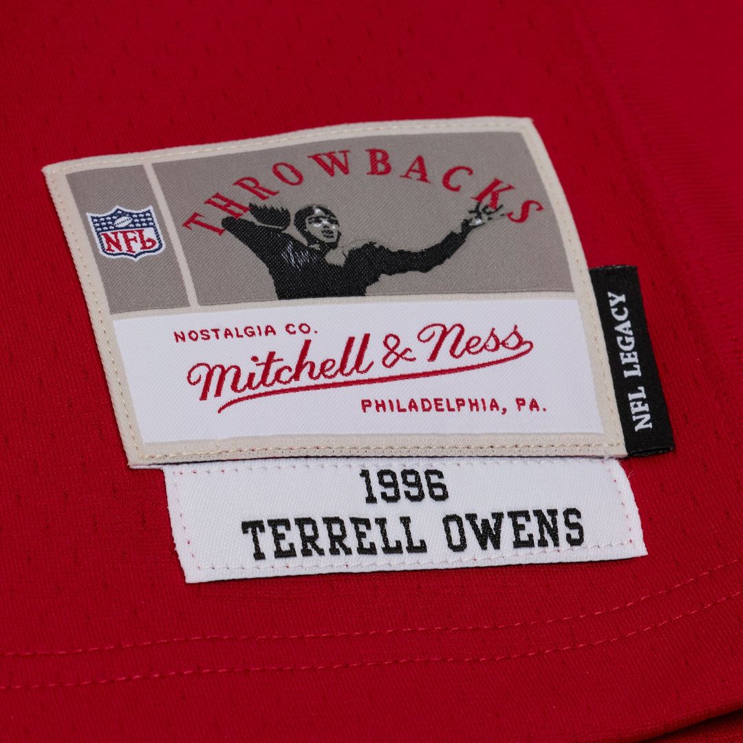 Terrell Owens San Francisco 49ers 1996 Legacy Replica Player Jersey - Red