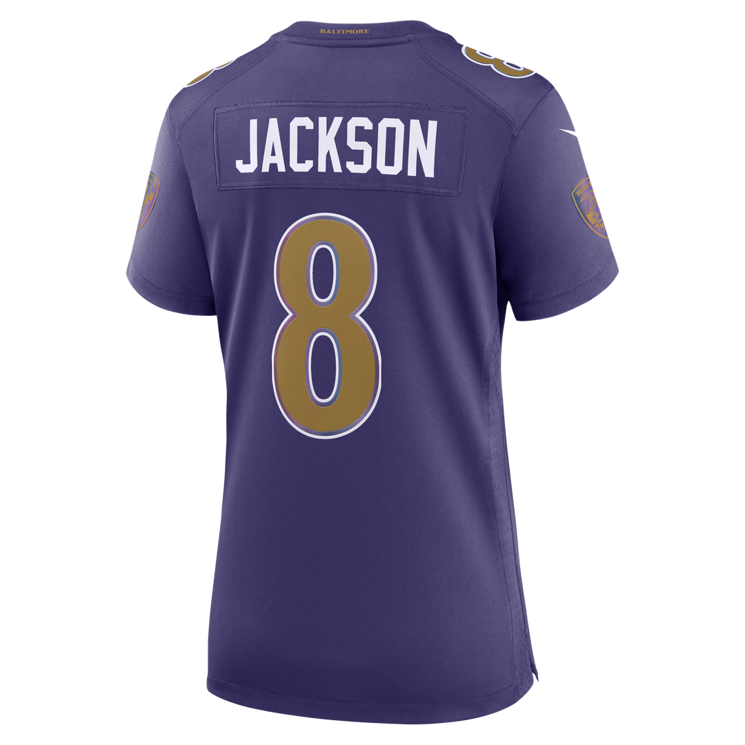 Lamar Jackson Baltimore Ravens Women's Alternate Game Jersey - Purple