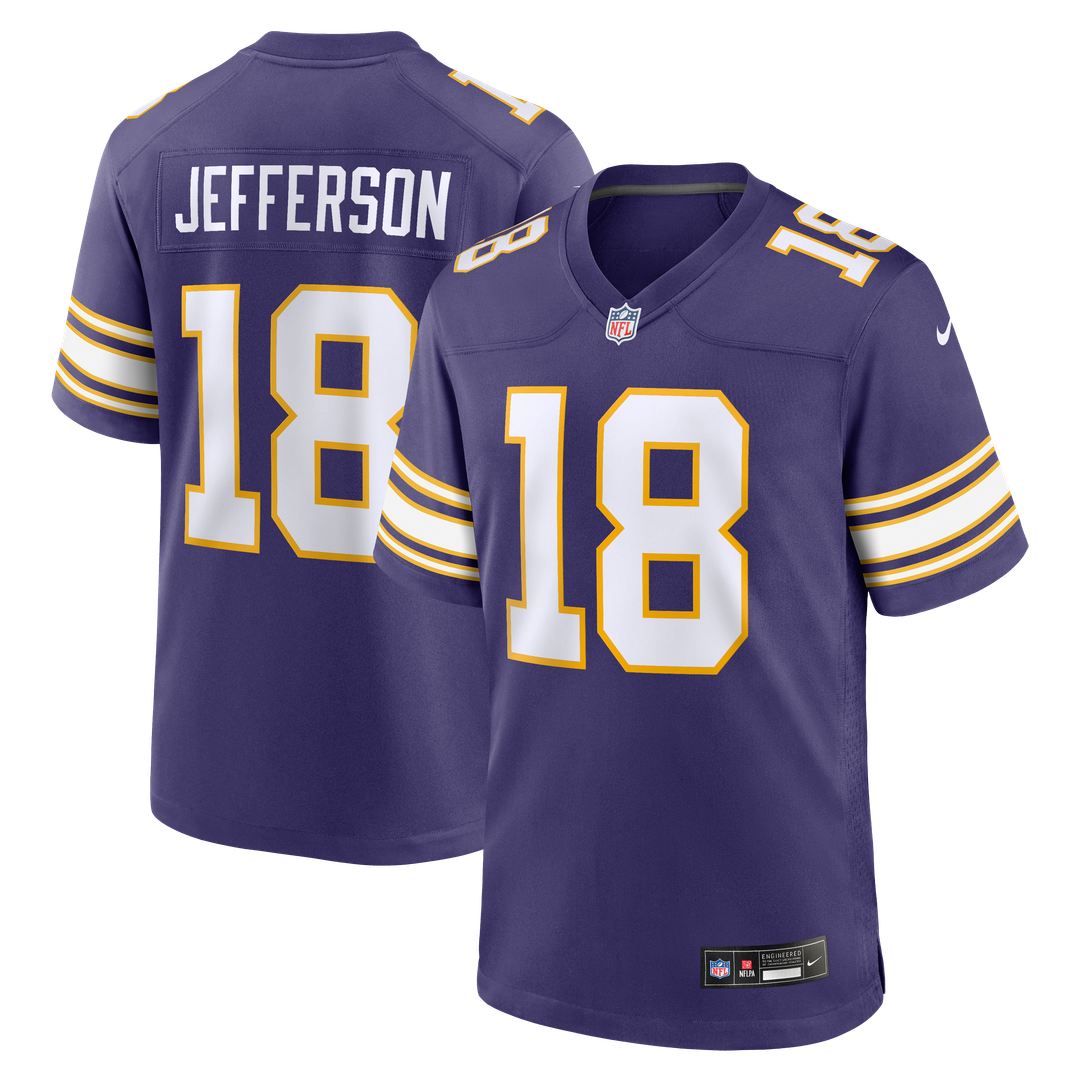 Justin Jefferson Minnesota Vikings Classic Player Game Jersey - Purple
