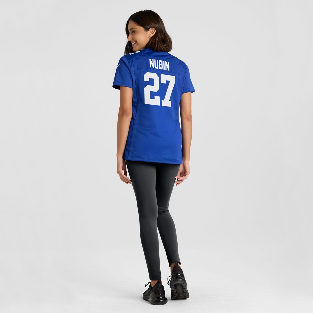 Tyler Nubin New York Giants Women's Team Game Jersey - Royal
