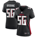 Keith Brooking Atlanta Falcons Women's Game Retired Player Jersey - Black