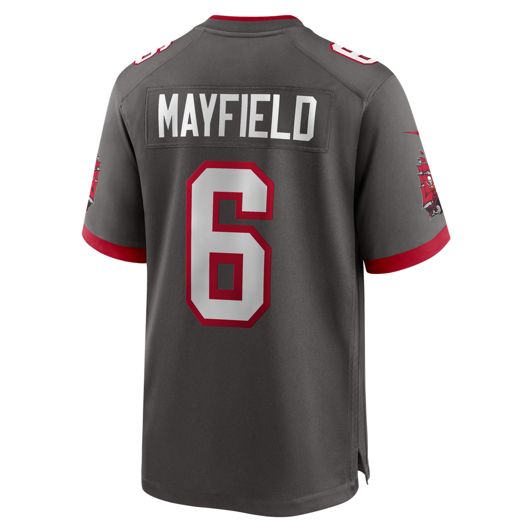 Baker Mayfield Tampa Bay Buccaneers Alternate Game Player Jersey - Pewter