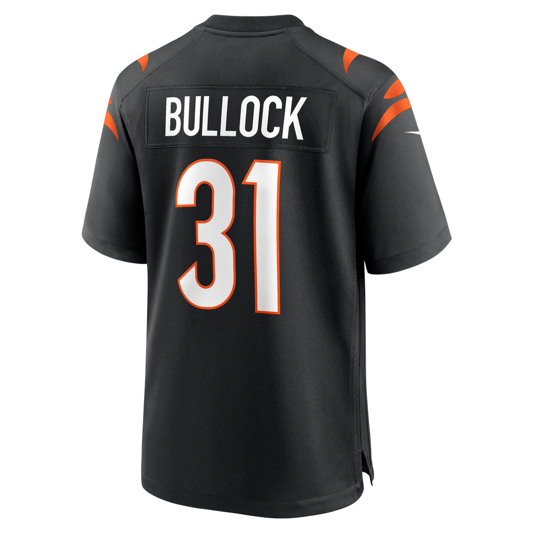 Kentrel Bullock Cincinnati Bengals Team Game Jersey - Black