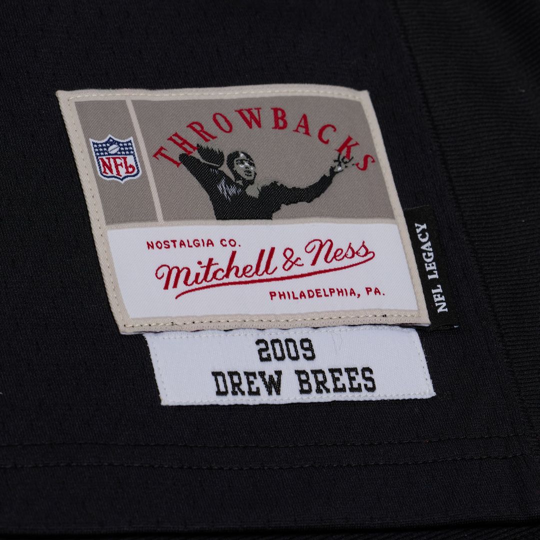 Drew Brees New Orleans Saints Big & Tall 2009 Legacy Retired Player Jersey - Black