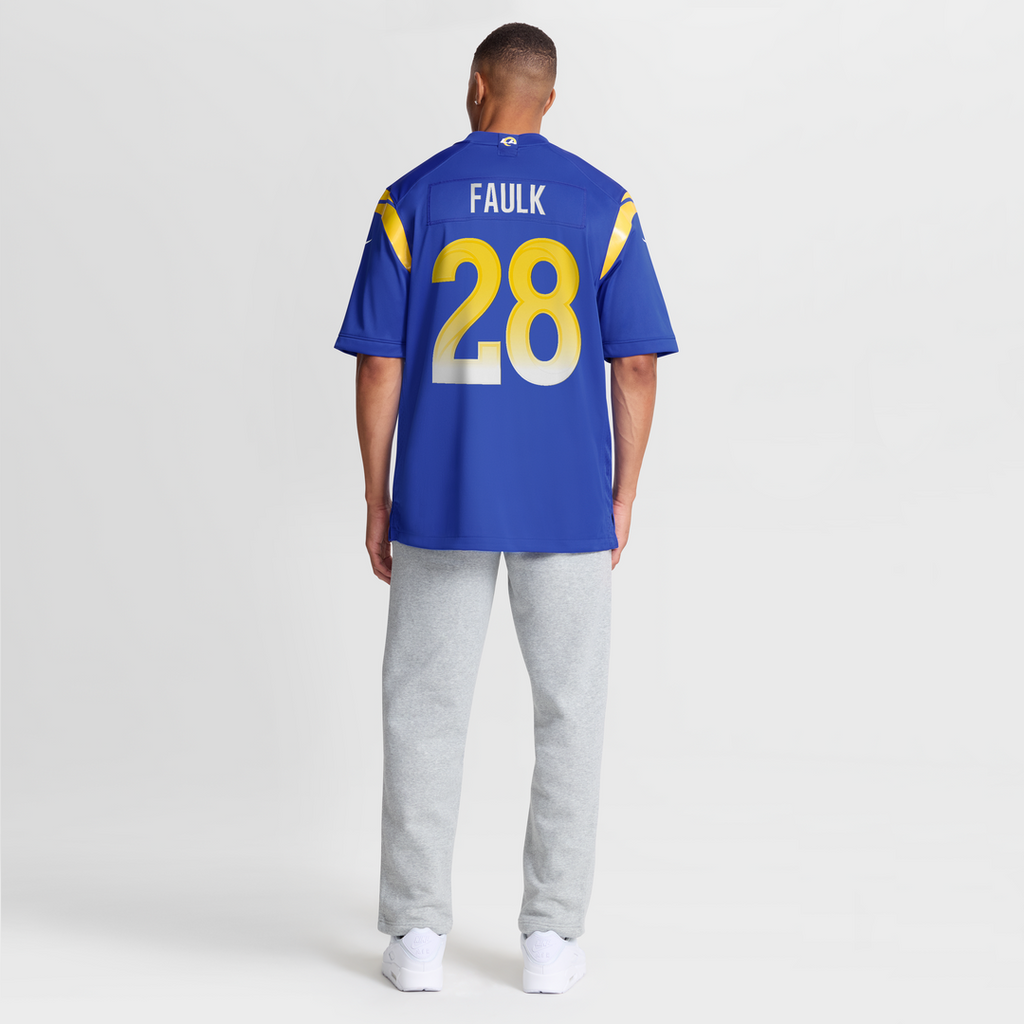 Marshall Faulk Los Angeles Rams Game Retired Player Jersey - Royal