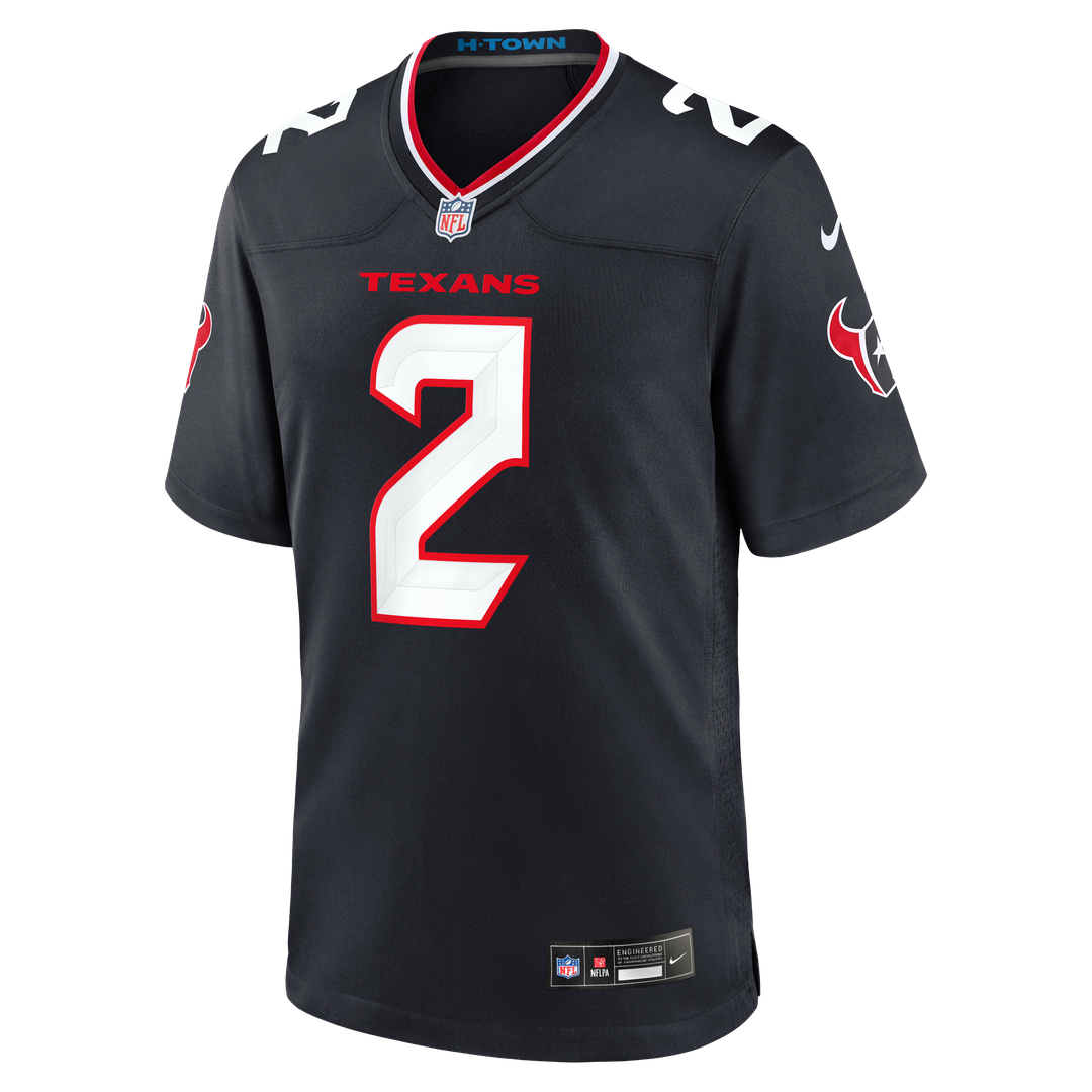 Calen Bullock Houston Texans Team Game Jersey - Navy