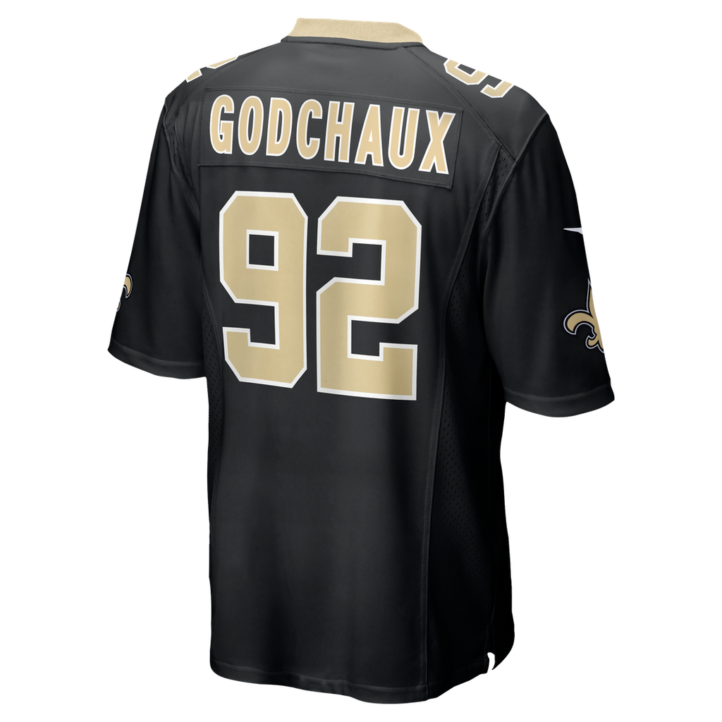 Davon Godchaux New Orleans Saints Team Game Jersey - Black