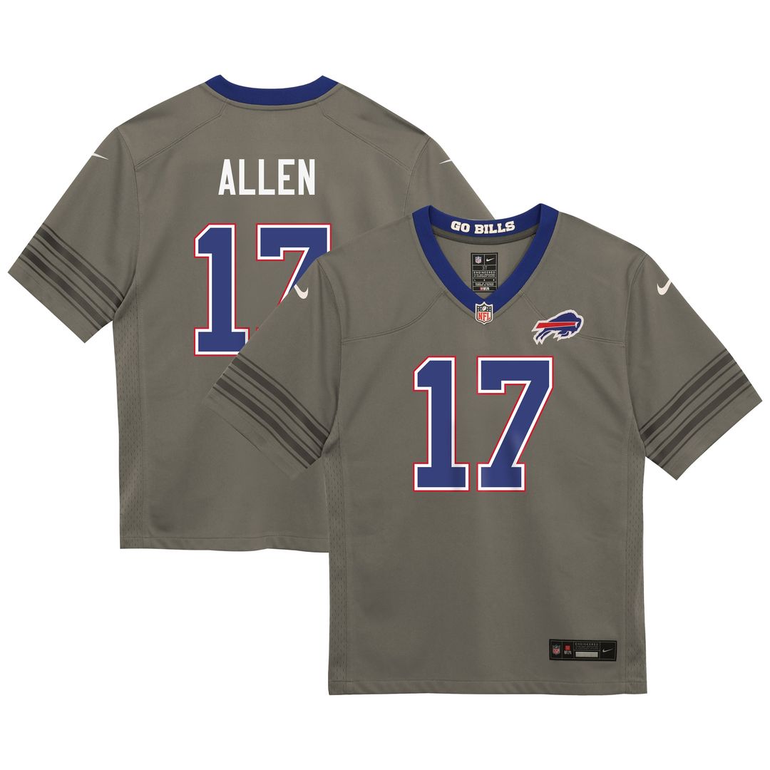 Josh Allen Buffalo Bills Preschool Nickel City Game Jersey - Gray