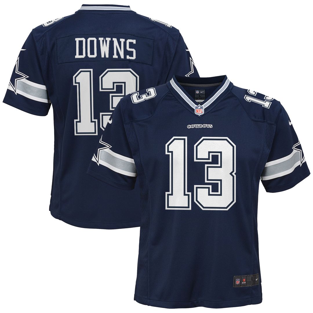 Caleb Downs Dallas Cowboys Youth Team Game Jersey - Navy