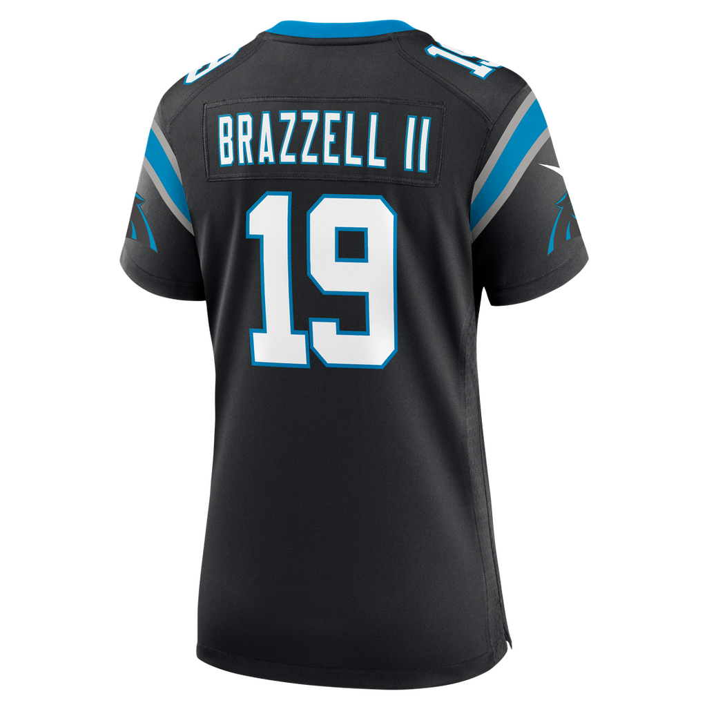 Chris Brazzell II Carolina Panthers Women's Team Game Jersey - Black
