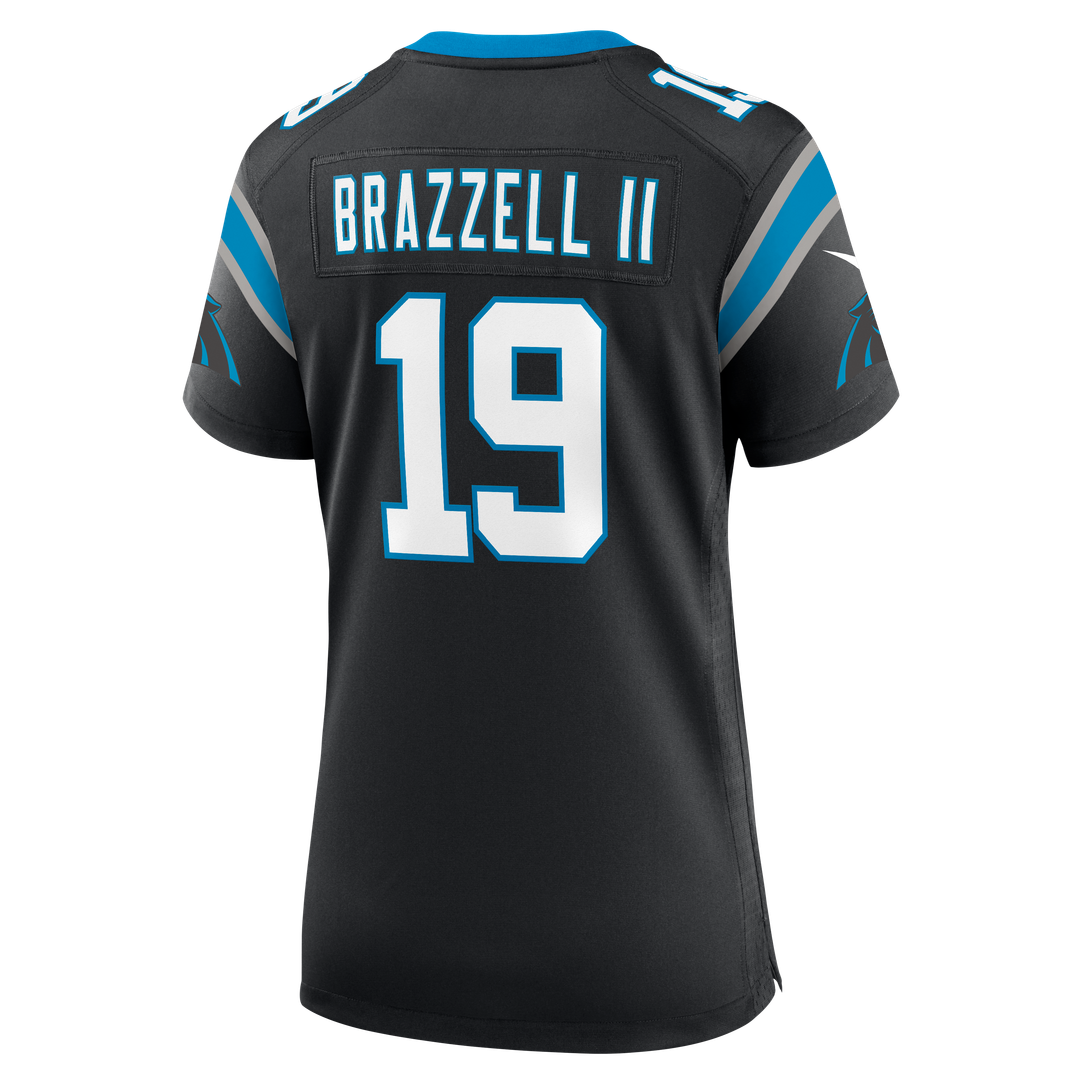 Chris Brazzell II Carolina Panthers Women's Team Game Jersey - Black
