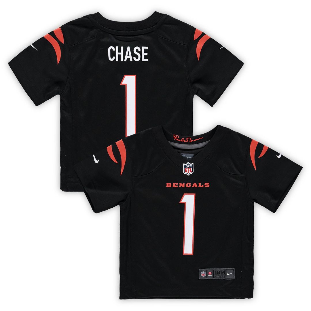 Ja'Marr Chase Cincinnati Bengals Infant Team Player Game Jersey - Black