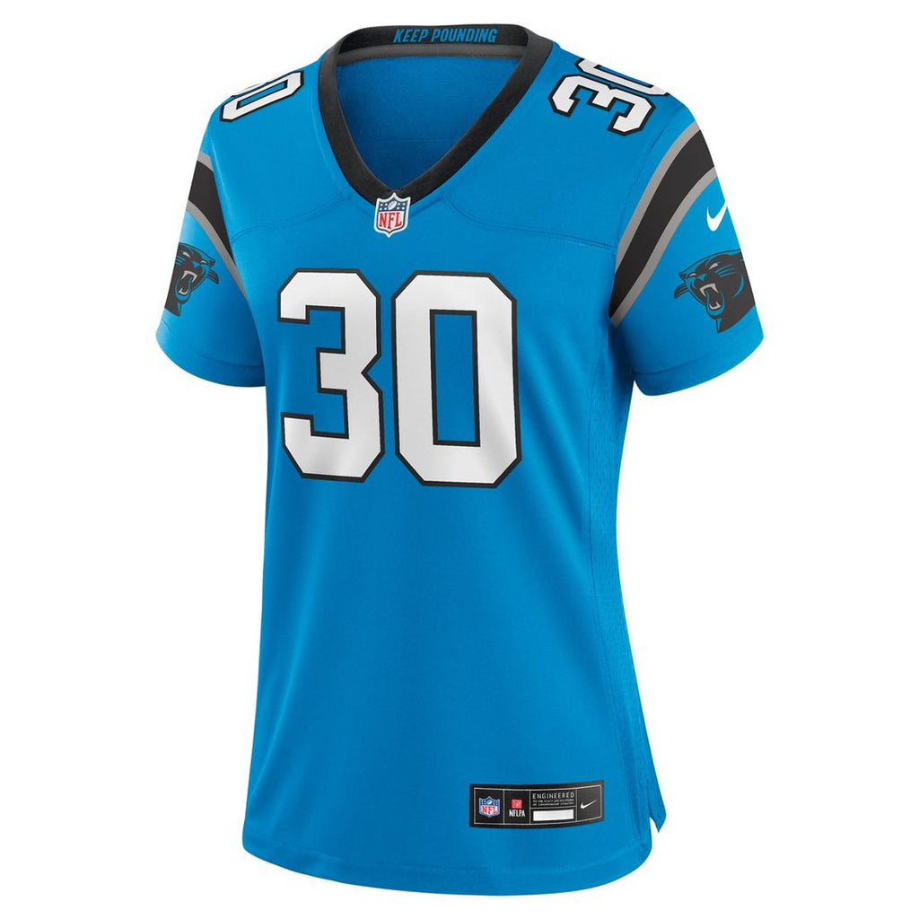 Chuba Hubbard Carolina Panthers Women's Team Game Jersey - Black