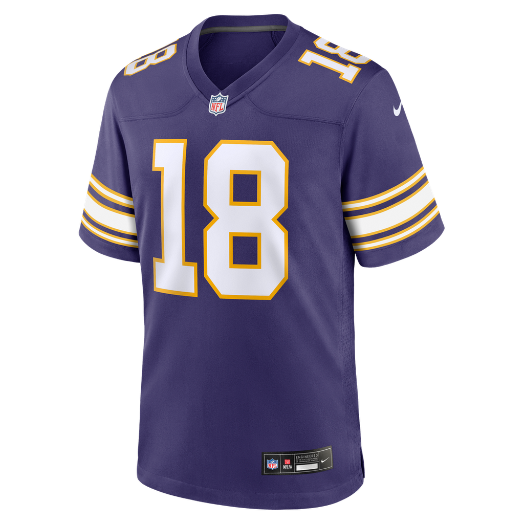 Justin Jefferson Minnesota Vikings Classic Player Game Jersey - Purple
