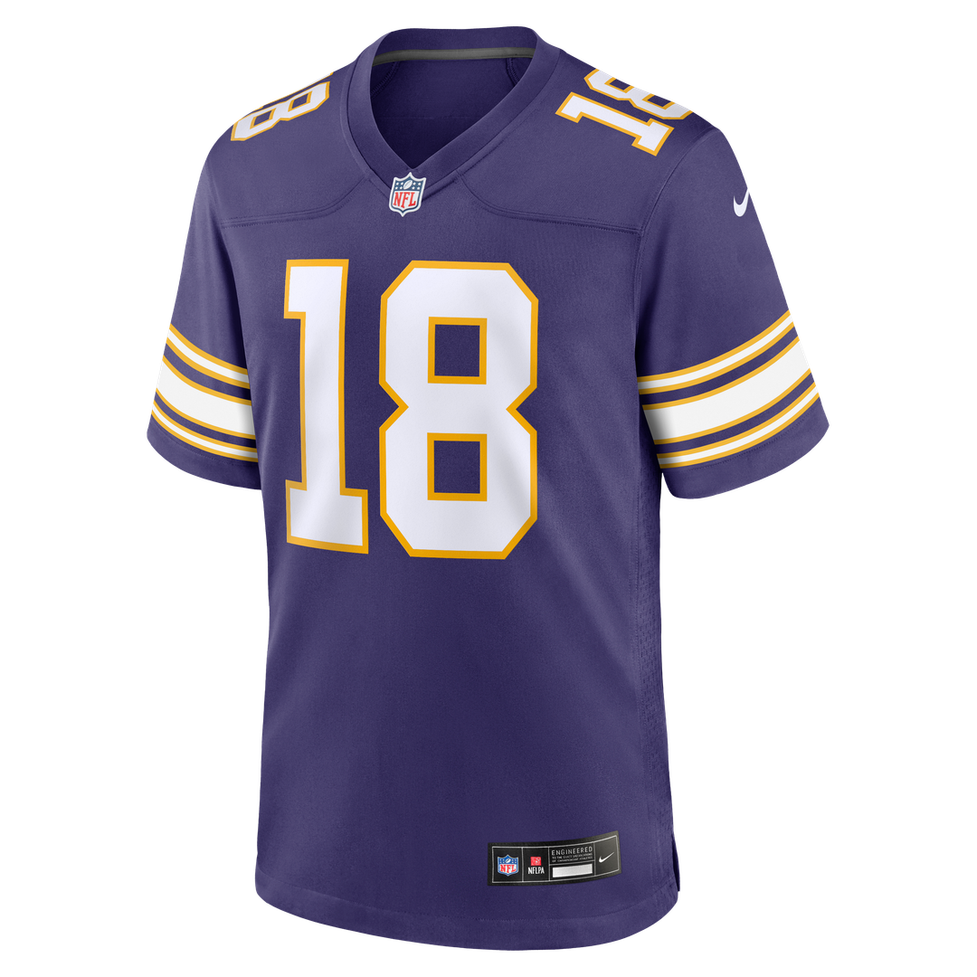 Justin Jefferson Minnesota Vikings Classic Player Game Jersey - Purple