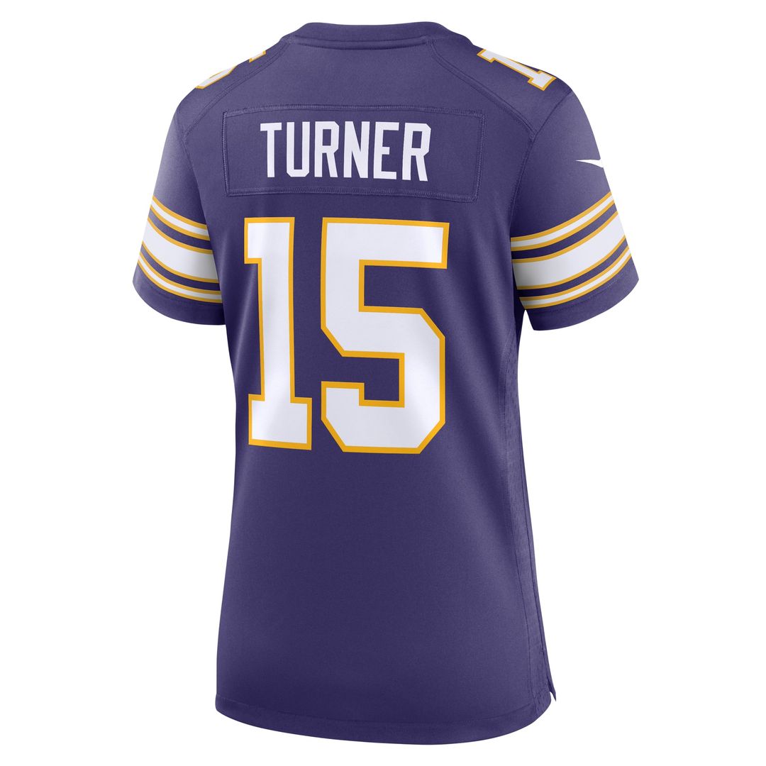 Dallas Turner Minnesota Vikings Women's Alternate Game Jersey - White