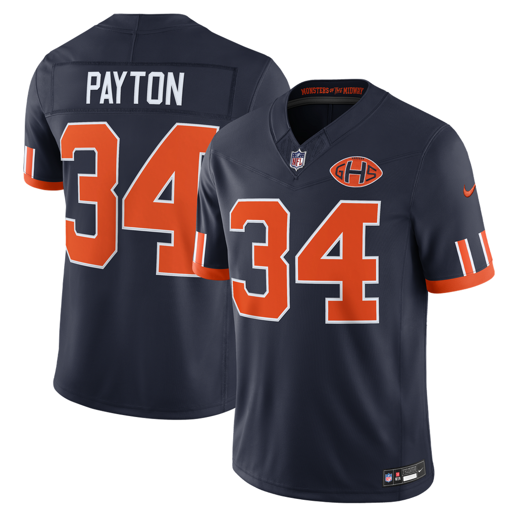 Walter Payton Chicago Bears 2026 Rivalries Collection Stitched Limited Jersey - Navy