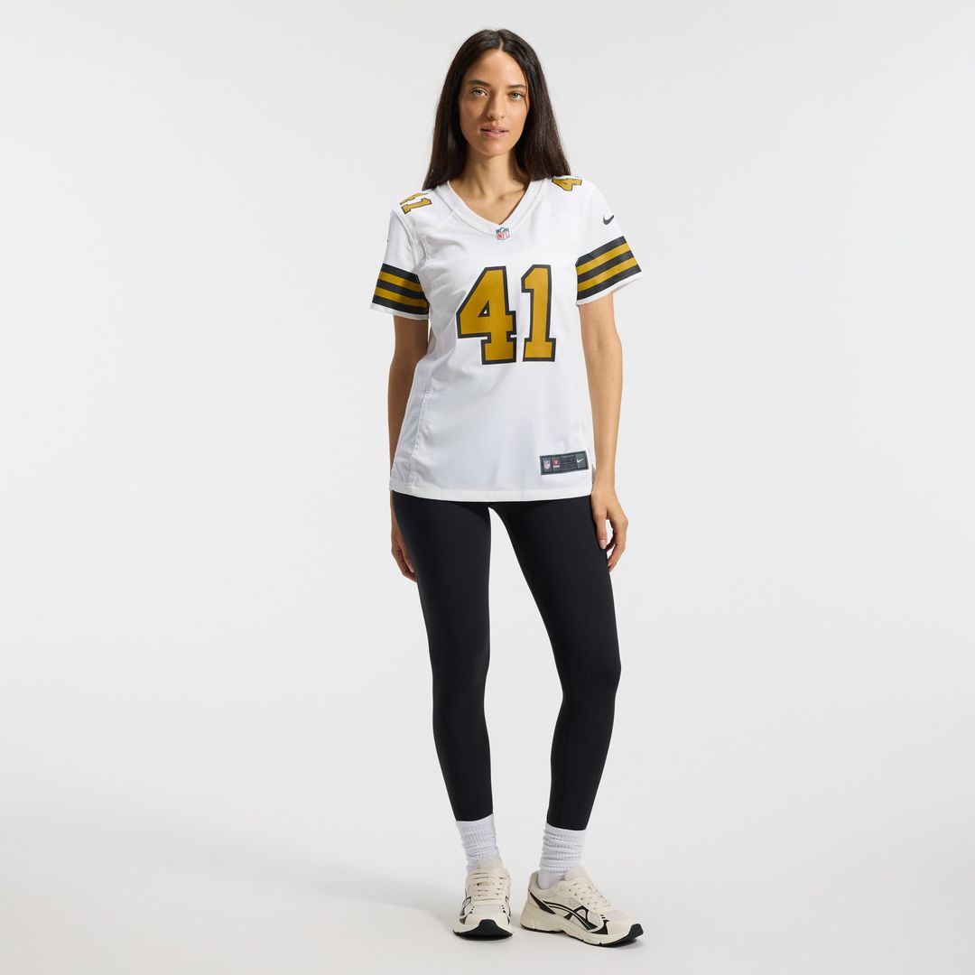 Alvin Kamara New Orleans Saints Women's Alternate Game Player Jersey - White