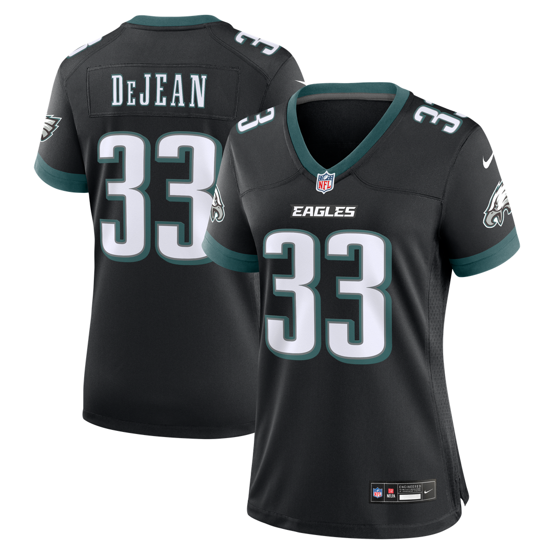 Cooper DeJean Philadelphia Eagles Women's Alternate Game Jersey - Black