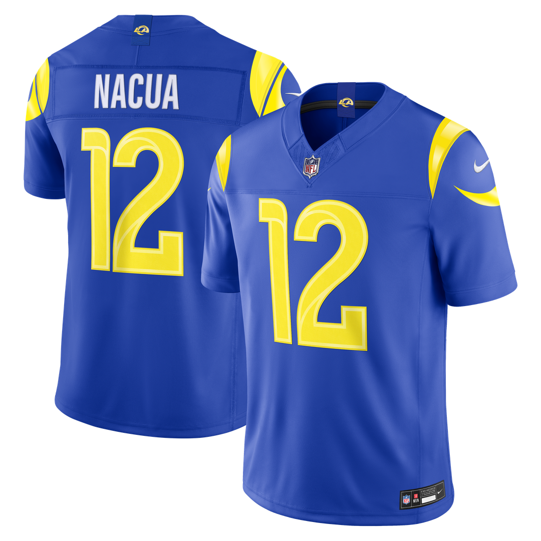 Puka Nacua Los Angeles Rams Classic Sol Vapor F.U.S.E. Stitched Limited Jersey