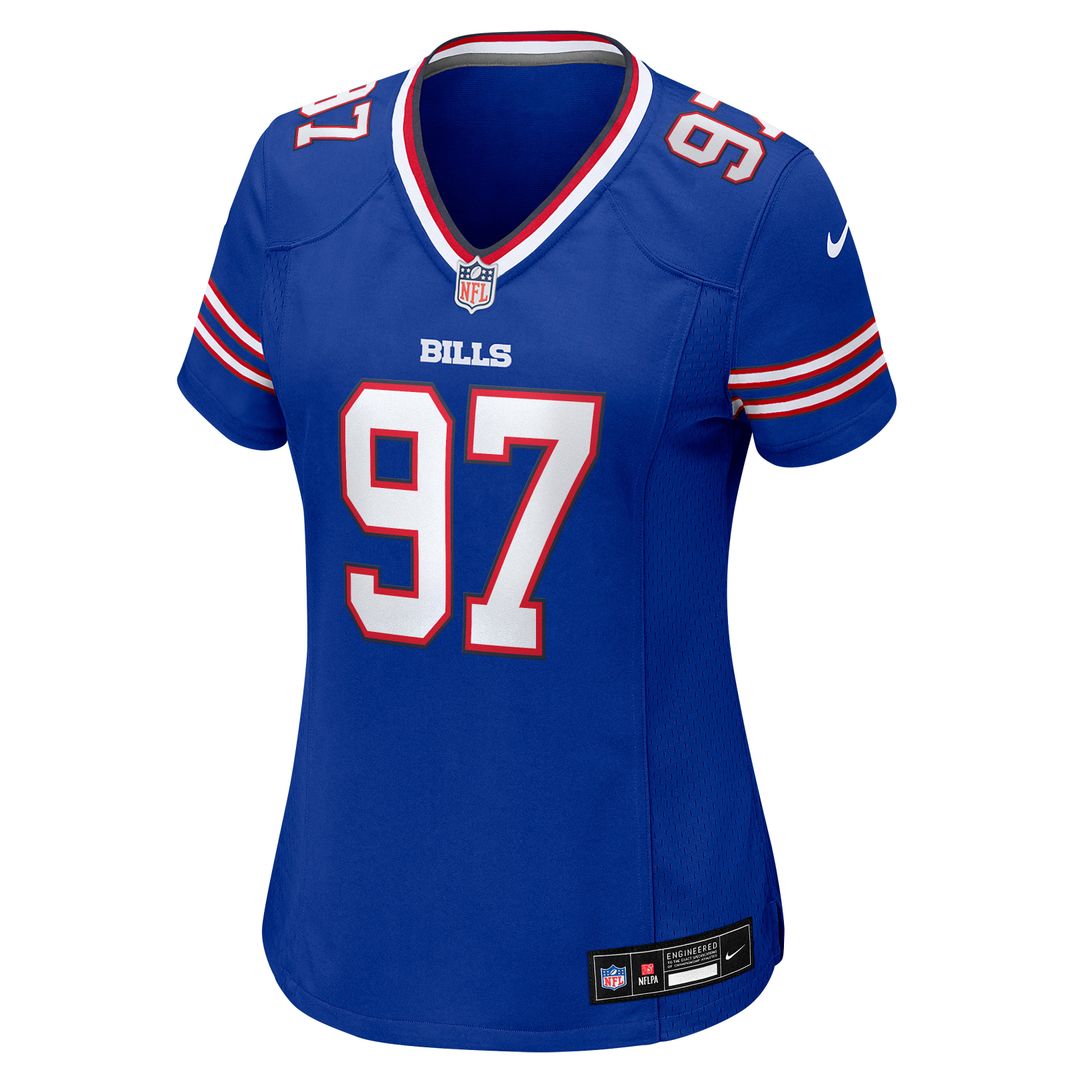 Greg Gaines Buffalo Bills Women's Team Game Jersey - Royal