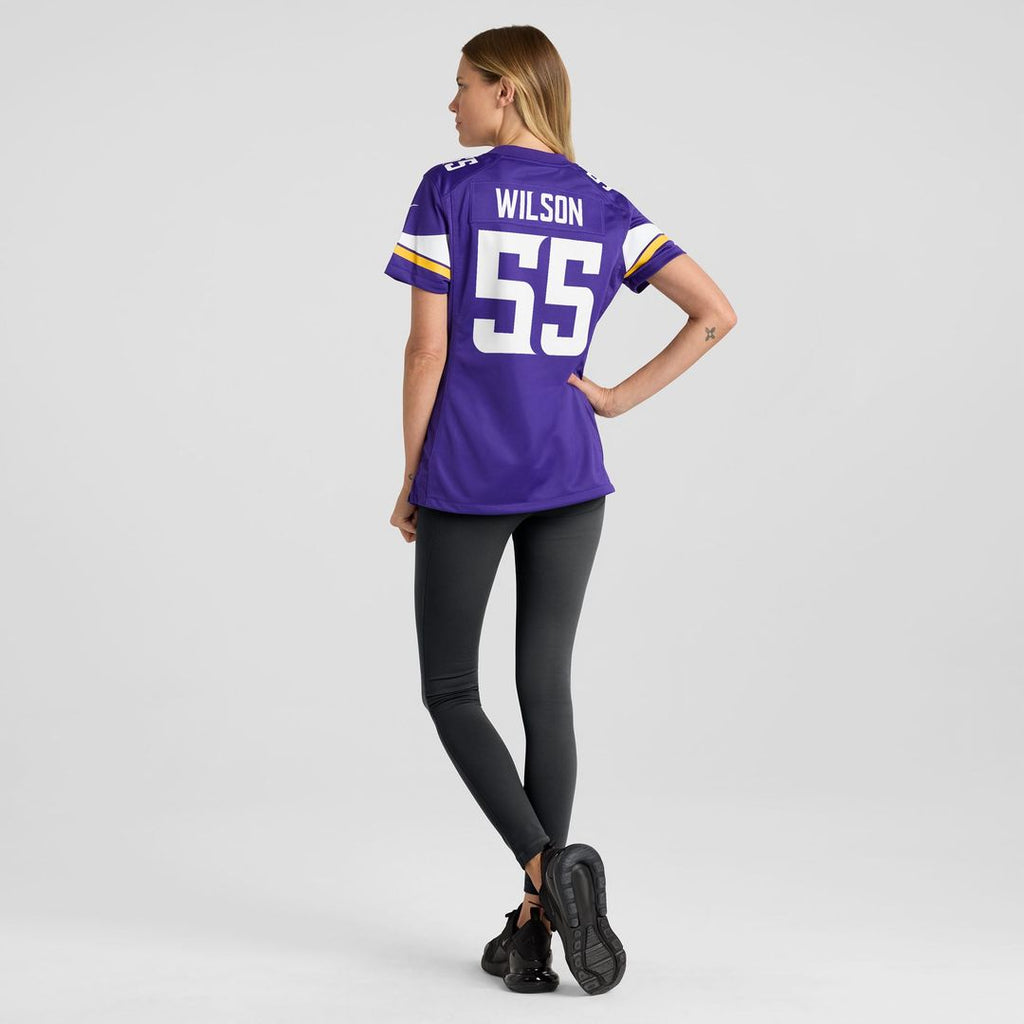 Eric Wilson Minnesota Vikings Women's Team Game Jersey - Purple