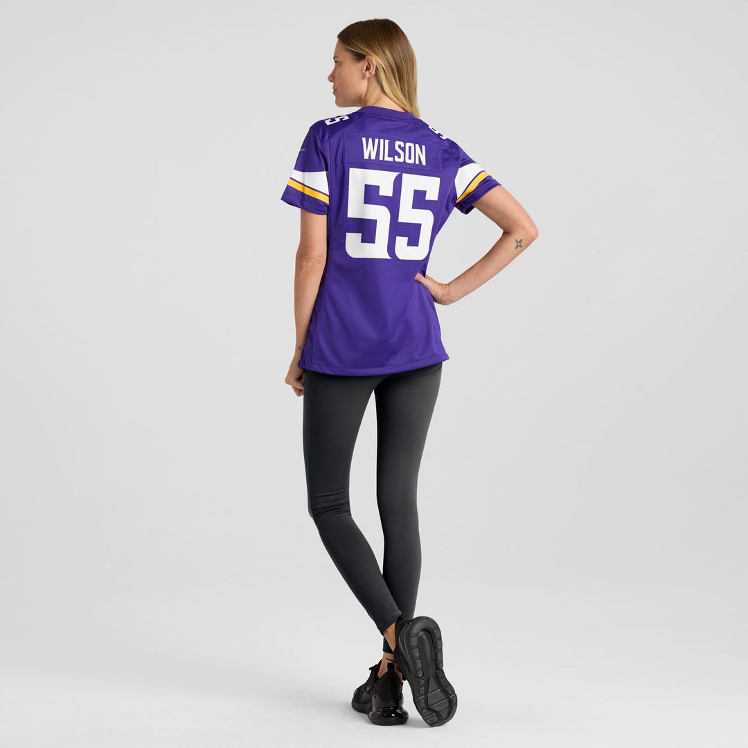 Eric Wilson Minnesota Vikings Women's Team Game Jersey - Purple