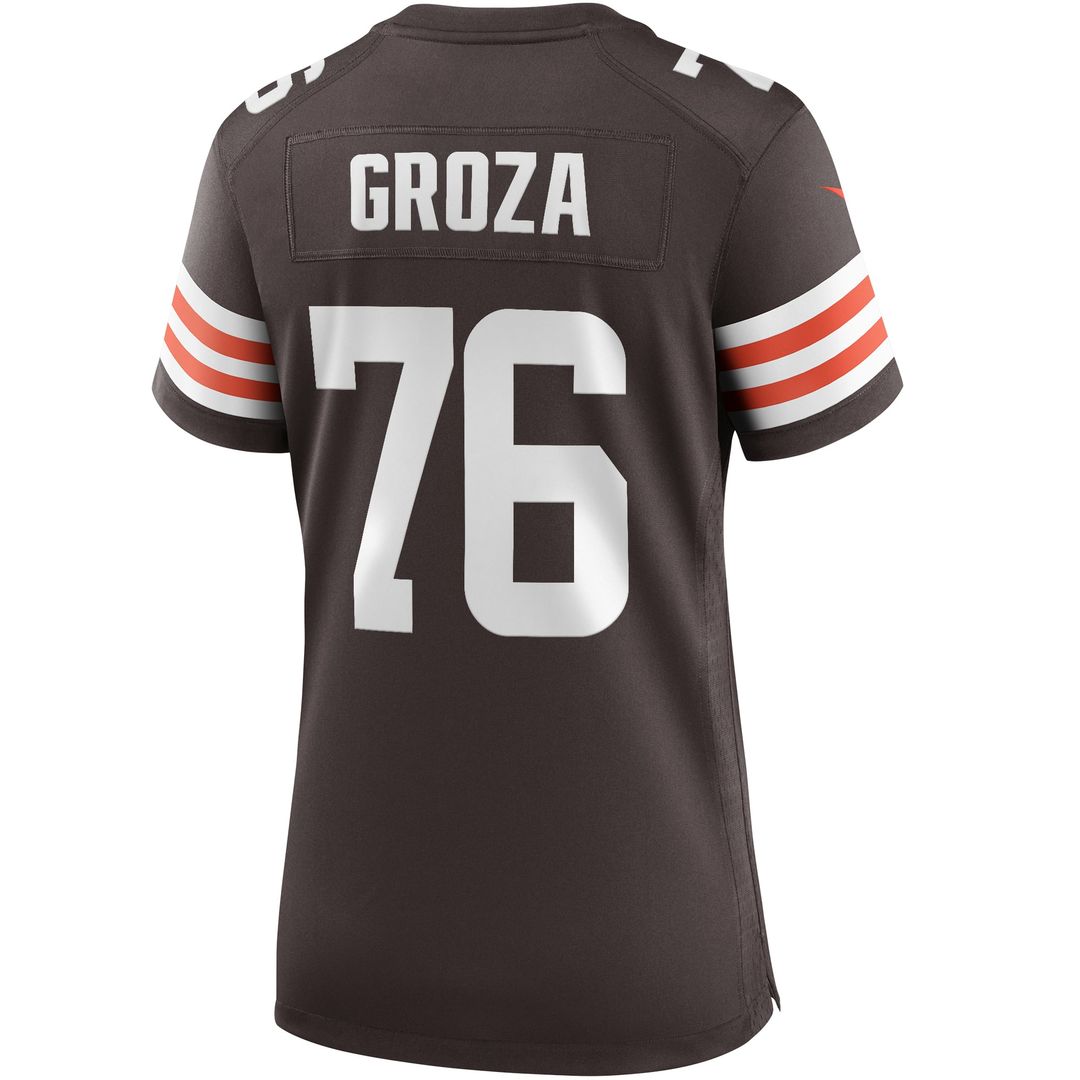 Lou Groza Cleveland Browns Women's Game Retired Player Jersey - Brown