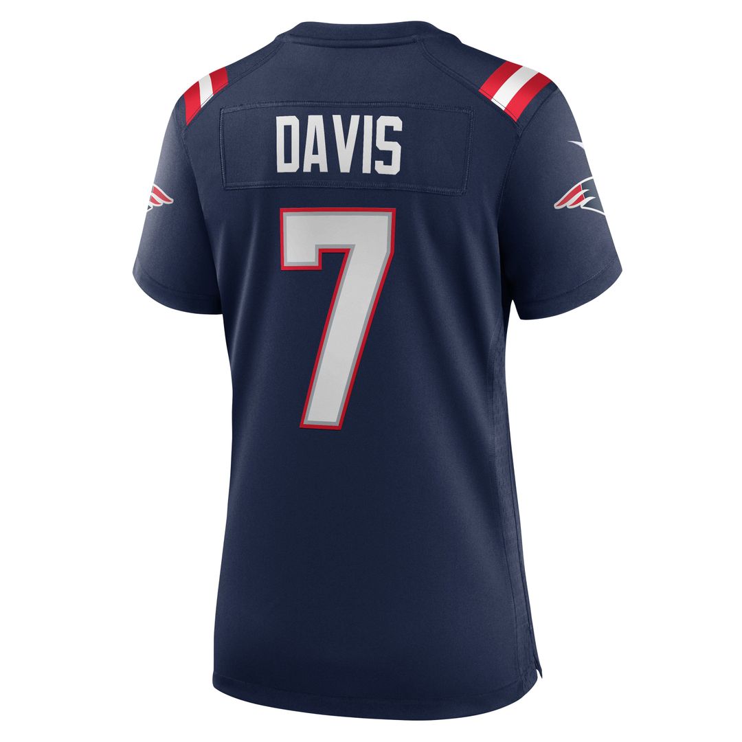 Carlton Davis New England Patriots Women's Team Game Jersey - Navy