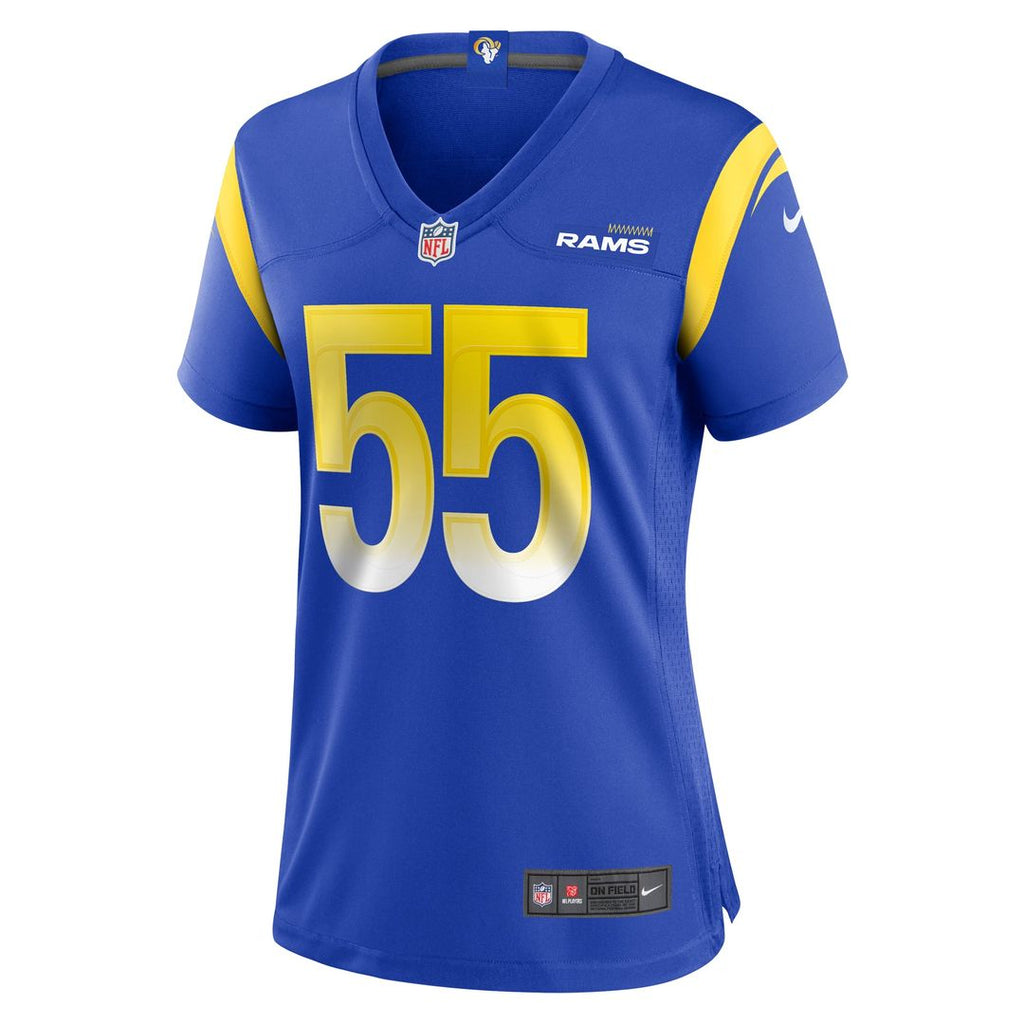 Braden Fiske Los Angeles Rams Women's Game Jersey - Royal