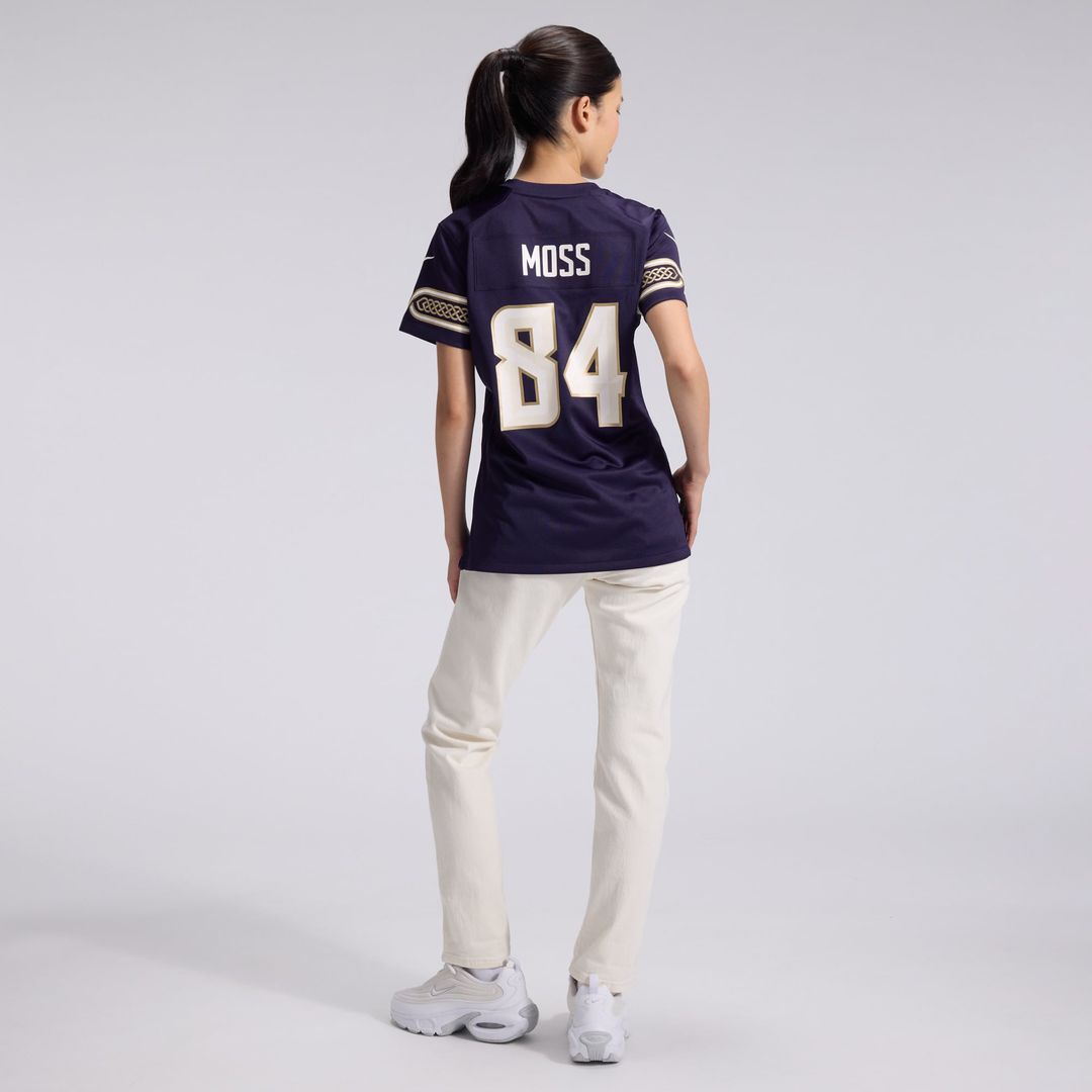 Randy Moss Minnesota Vikings Women's 2026 Rivalries Collection Game Jersey - Purple