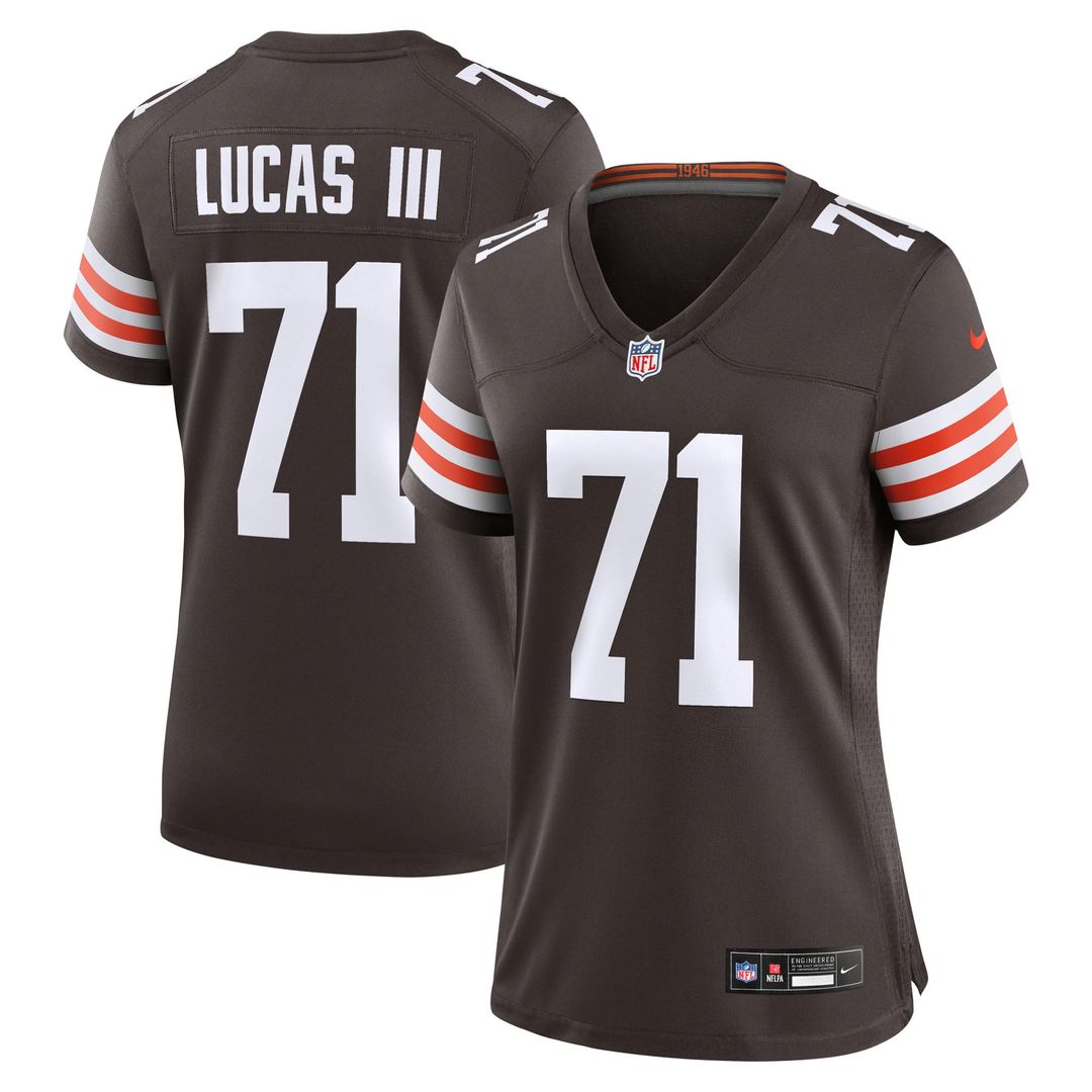 Cornelius Lucas Cleveland Browns Women's Team Game Jersey - Brown
