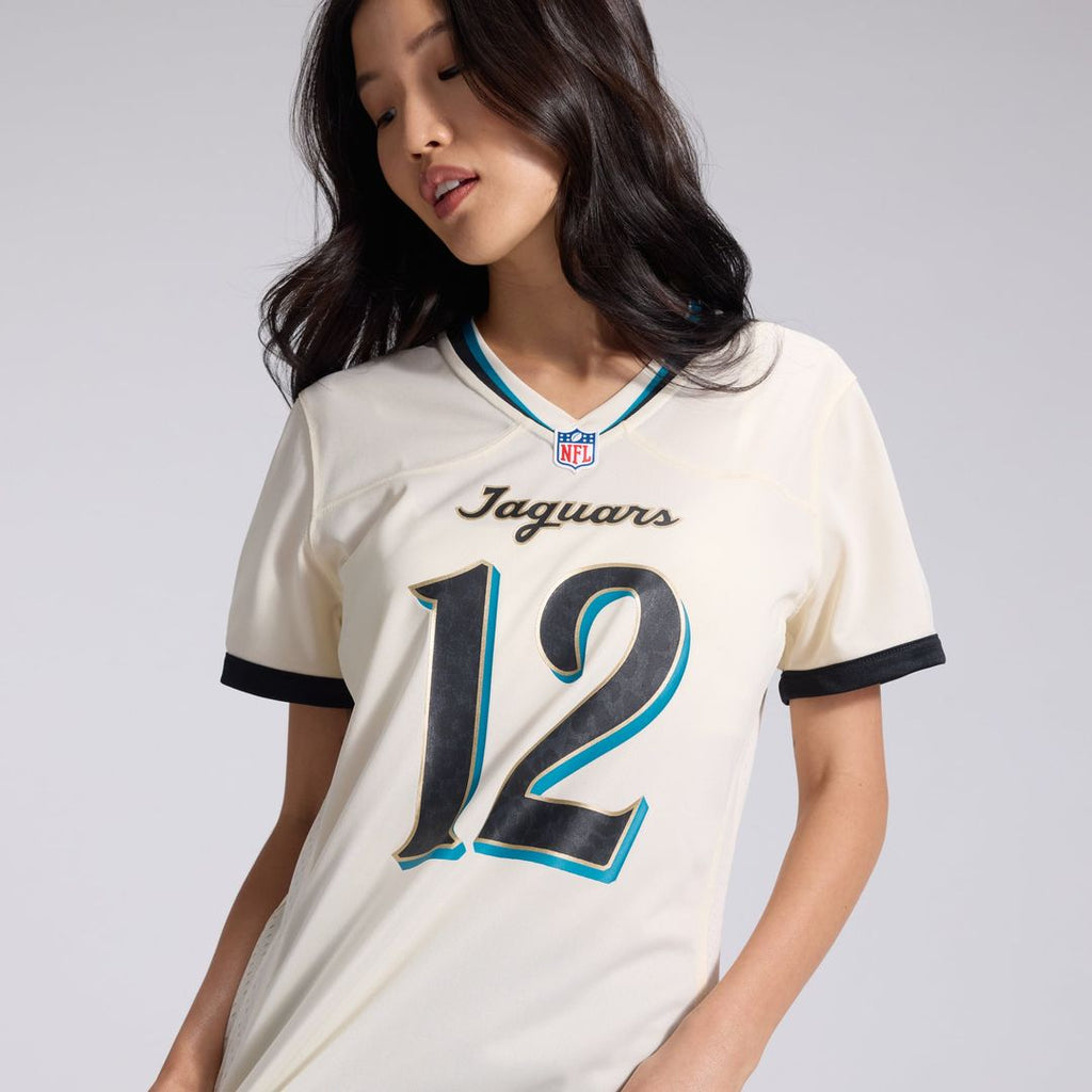 Travis Hunter Jacksonville Jaguars Women's 2026 Rivalries Collection Game Jersey - Natural