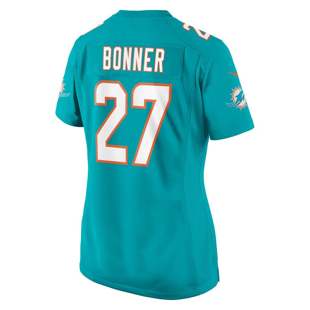 Ethan Bonner Miami Dolphins Women's Game Jersey - Aqua