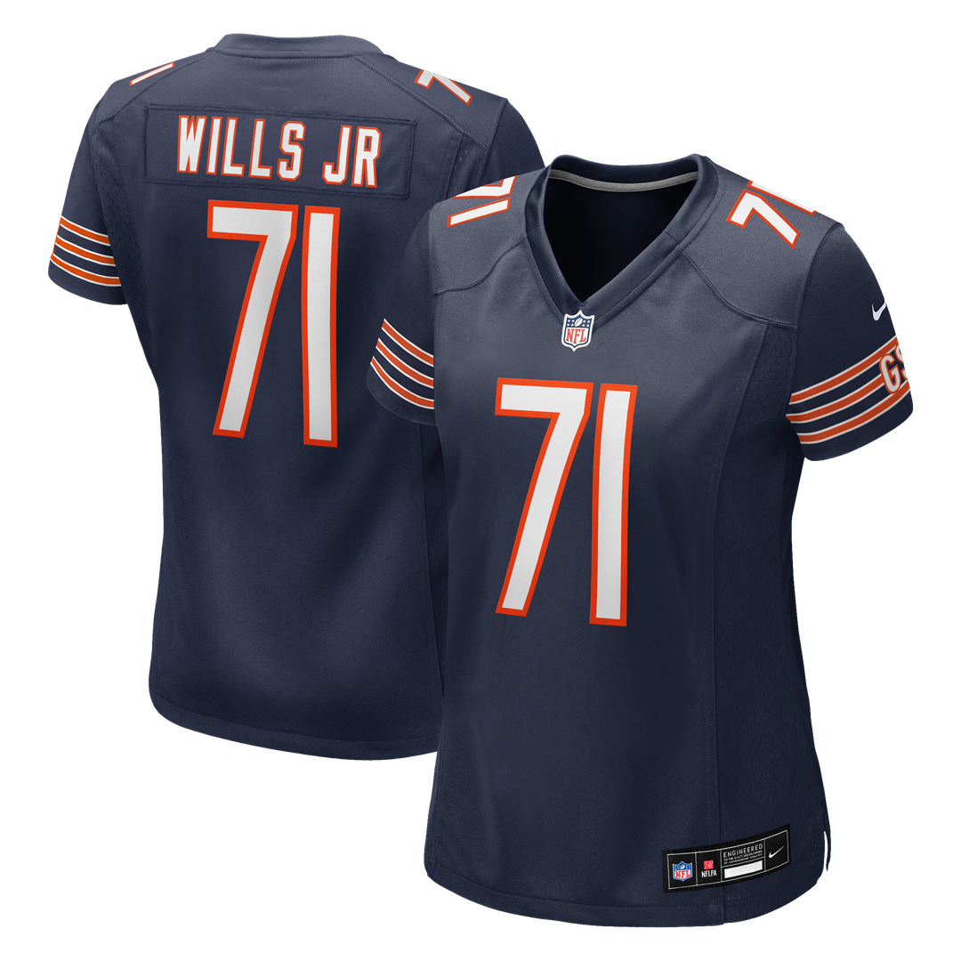 Jedrick Wills Jr. Chicago Bears Women's Team Game Jersey - Navy