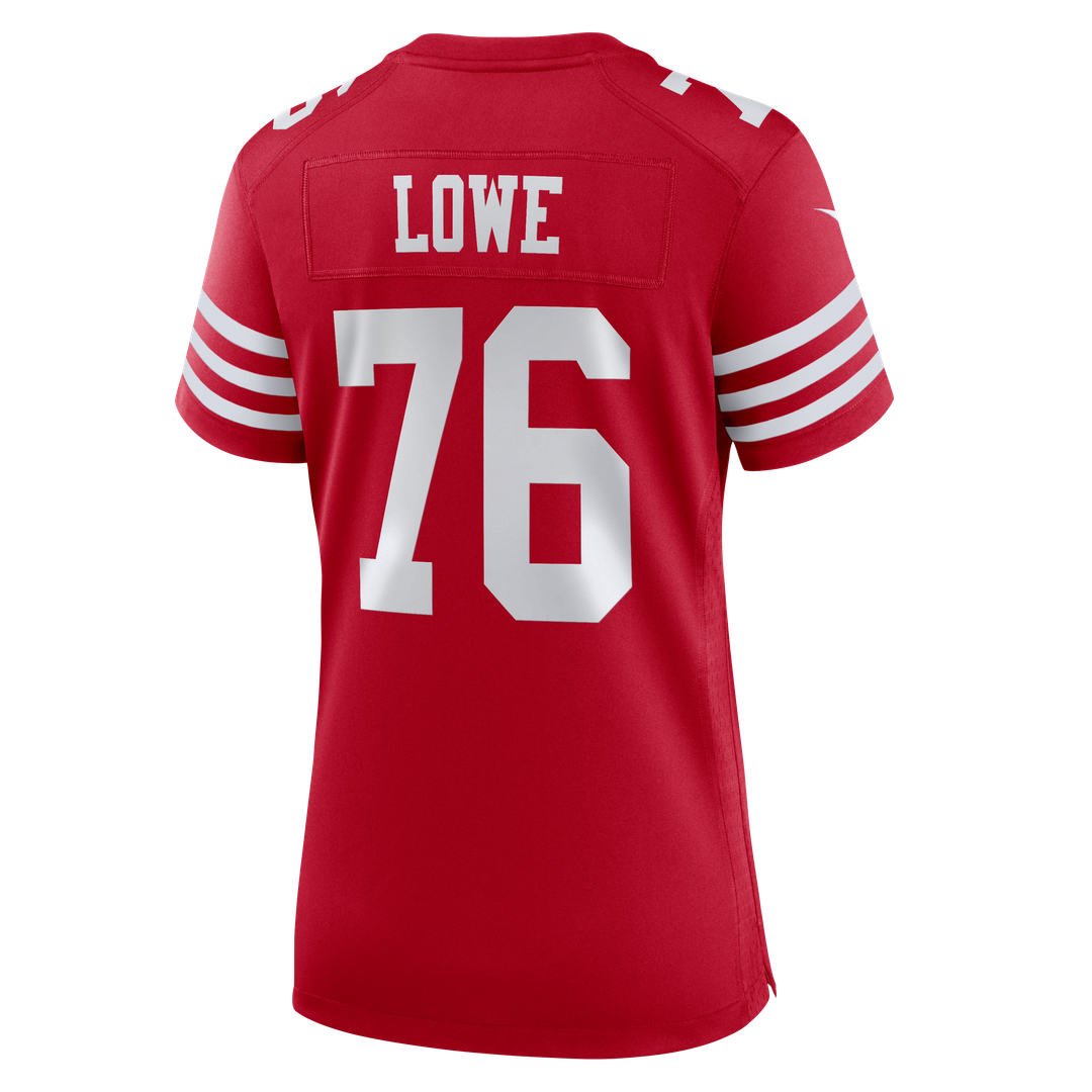 Vederian Lowe San Francisco 49ers Women's Team Game Jersey - Scarlet